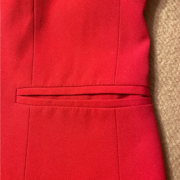 Retro 80s Garey Petites Blazer Suit Jacket Red Size 4 Vintage - Picture 9 of 15